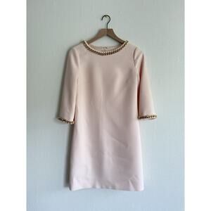 Ted Baker London Hadim Chain Embellished‎ Tunic Dress Pink Size 1 UK /Size 4 US